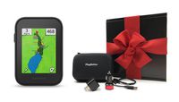 Garmin Approach G30 Gift Box Bundle | Includes Handheld Golf GPS, Belt Clip, PlayBetter Protective Case, PlayBetter Wall & Car USB Charging Adapters | Black Gift Box & Red Bow