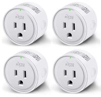 Smart Plug, KMC WIFI MiNi Outle Works with Alexa, Google Home & IFTTT, Smart Life, No Hub Required, Remote Control Your Home Appliances from Anywhere, ETL Certified,Only Supports 2.4GHz Network(4 Pack