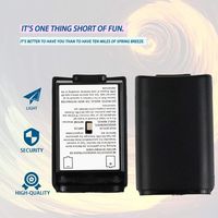 Universal Battery Pack Cover Shell Shield Case Kit for Xbox 360 Wireless Controller Black Battery Cover Shell