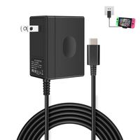 Nintendo Switch AC Power Adapter. YTEAM Fast USB Type C PD Charger Power Supply for Nintendo Switch. 5FT(1.5M) Power Cord and Type C Fast Charging Kit for N-Switch Dock / Pro Controller and Support TV Model.