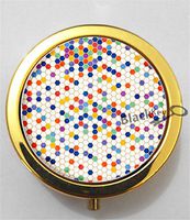 BlackKey Honeycomb Pattern 3-Compartment Decorative Pocket Gift Box Case Organizer for Pill, Color 2 -2125