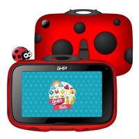 [Upgraded] GHIA Beetle Android Kids Tablet, 7inch Quad Core Tablet for Kids with WiFi, Android 8.1 Oreo Google Certified OS, Preinstalled Iwawa App, Long Life Battery, 1GB+16GB, 1024x600 HD Panel(Red)