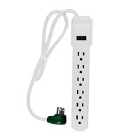 GoGreen Power GG-16103MS 6 Outlet Surge Protector w/ 2.5' Cord, Case of 24 Pack