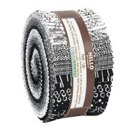 Pen and Ink Roll Up 2.5-inch Quilting Strips Jelly Roll Fabric Robert Kaufman Fabrics, Assorted