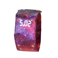 Alotm Paper Watch, Waterproof Colorful LED Handmade Digital Wrist Watch Super Light Durable with Magnetic for Men,Women,Girls,Boys,Students (Starry Sky)