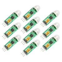 Gowoops 10 PCS of HC-SR505 Mini Infrared PIR Human Motion Sensor Detector Module for Arduino