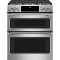 Cafe 30" ADA Slide-In Front Control Dual-Fuel DoublexA0;Oven With Convection Range