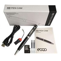 eoqo Pen with Mini Camera 1080P High Capacity Battery Video Pen Camera Loop Recording Plug and Play to PC/Mac,8GB Memory Card Included