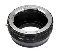 Fotasy Contax Yashica C/Y Lens to Fuji X Adapter, CY Mount to X Mount Converter,Compatible with Fujifilm X-Pro1 X-Pro2 X-Pro3 X-E2 X-E3 X-A5 X-A7 X-A10 X-T1 X-T2 X-T3 X-T10 X-T20 X-T30 X-T100 X-H1