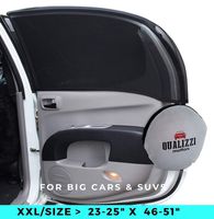 XXL-Size/Car Window Sun Shades for SUVs up to (46-51)" x (23-25)" for Side Windows Sun Protection for Baby. Window Socks 2-Pack