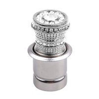 Bullker Car Cigarette Lighter,Rhinestone Decor Auto Car Vehicle Cigarette Socket Lighter Ignition Accessory Silver