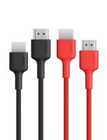 AUKEY High Speed HDMI Cable 4K 60Hz 6.6ft (2-Pack) Supports HDR, 3D, Ethernet, ARC, 28AWG Braided Nylon HDMI 2.0 Cable Compatible with UHD TV, Blu-Ray Player, Xbox, PS4, and PC