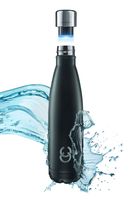 CrazyCap UV Water Bottle Purifier - For Water Purification + Self Cleaning Bottle - Safely Drink Water from Tap, Streams, International Travel - Includes Premium CC Stainless Steel Insulated Bottle