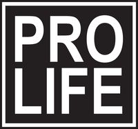 Pro Life Vinyl Sticker Decal 6"x6" (Black)