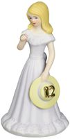 Enesco Growing Up Girls "Blonde Age 12" Porcelain Figurine, 5.75"