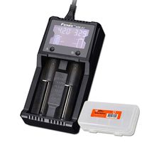 Fenix are-A2 Dual Channel Battery Smart Charger for Popular Rechargeable Batteries with LumenTac Battery Organizer