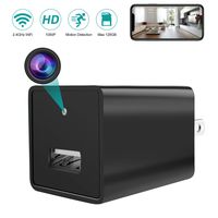 Spy Camera Wireless Hidden WiFi Camera Remote Viewing HD 1080P USB Wall Charger Hidden Spy Security Camera Nanny Cam with Motion Detection for Home Office