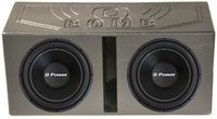 Q Power 2 15" 2200W Deluxe Series DVC Subwoofers + Dual 15" Vented Port Sub Box