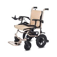 DR - Wheelchair - Aluminum Folding Electric Wheelchair, Disabled Elderly Lightweight Scooter, Load 100kg (Color : Dual Control)