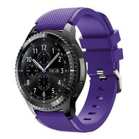 GBSELL New Fashion Sports Silicone Bracelet Strap Band For Samsung Gear S3 Frontier (Purple)