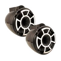 Wet Sounds Revolution Series 8 inch EFG HLCD Tower Speakers - Black w/ X Mount Kit