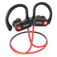 Wireless Headset Microphones Bluetooth Earbuds Antzz Earphones Waterproof Noise Cancelling Headphones for Gym Stereo Bluetooth Earbud 8 Hour Battery in-Ear Headphone for Sports Running