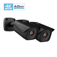 2-Pack Amcrest UltraHD 4K (8MP) Outdoor Bullet POE IP Camera, 131ft NightVision, 4.0mm Narrower Angle Lens, IP67 Weatherproof, 88° Viewing Angle, MicroSD Recording, Black (2PACK-IP8M-2496EB-40MM)