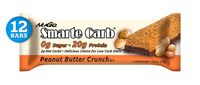 NuGo Smarte Carb Peanut Butter Crunch, 20g Protein, 0g Sugar, 2g Net Carbs, 160 Calories, 12 Count