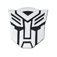 Transformer Autobot Chrome Finish Auto Emblem - 3" Tall