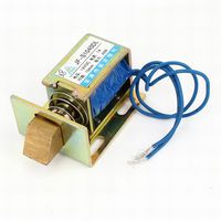 MariaP Door Lock Assembly Solenoid DC 12V 1A 10mm 25N w Mount Board