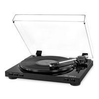 Victrola Pro USB Record Player with 2-Speed Turntable and Dust Cover, Black