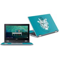 Mightyskins Skin Compatible with Acer Chromebook Spin 11" Cp311 - White Tiger | Protective, Durable, and Unique Vinyl Decal Wrap Cover | Easy to Apply, Remove, and Change Styles | Made in The USA