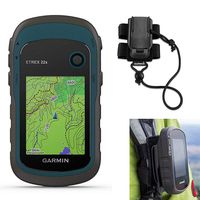 Garmin eTrex 22x Hiking GPS Bundle | with Backpack Tether Mount | GPS/GLONASS Handheld, TopoActive Maps & Button-Operated