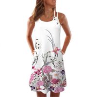 Women Mini Dress, JOYFEEL Ladies Printed Summer Casual Beach Dresses Sleeveless A-Line Plus Size Party Dresses