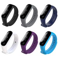 honecumi Colorful Strap Replacement for Xiaomi 3 Watch Band Wrist Strap Bracelet Adjustable Pattern Xiaomi Mi Band 3 Smartwatch Strap Bands for Men&Women-Xiaomi 3 Wrist Band-6 pcs