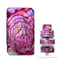 IT'S A SKIN Decal Vinyl Wrap for VooPoo Drag Mini & UForce T2 Tank Vape Sticker Sleeve Cover/Pink Abalone Shell Sea Opal