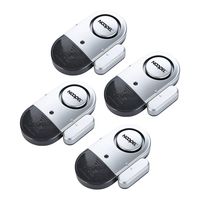 Window Door Alarms 4 Pack NOOPEL Pool Alarms for Doors Magnetic Entry Sensor Burglar Alert 120DB Loud for Home Security Kids Safety
