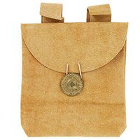 Renaissance Leather Dijon Medieval Suede Pouch