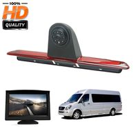 Roof Mount Backup Camera 3rd Brake Light Replacement Camera +4.3 inch TFT Monitor Display for Ford Transit 150/250/350 V636 2014 - 2018 Transporter Van