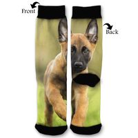 EKUIOP Socks Belgian Malinois Funny Fashion Novelty Advanced Moisture Wicking Sock for Man Women