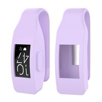 FYOUNG 2 Pack Replacement Clip Holder for Fitbit Inspire&Fitbit Inspire HR, Poket Clip Accessory Soft Silicone Sport Clip Holder for Inspire HR Fitness Trackers (Purple)