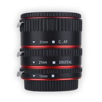 13mm 21mm 31mm Auto Focusing Macro Extension Adapter Set,Metal Extension Tube Ring for DSLR Camera Canon EOS EF Lens