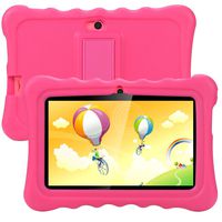 Tagital T7K Plus Kids Tablet, 7 inch Display, Kids Mode Pre-Installed, with WiFi and Camera and Games, HD Kids Edition (Pink)