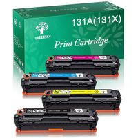 GREENSKY Compatible Toner Replacement for HP 131A CF210A CF211A CF212A CF213A HP 131X CF210X Laserjet Pro 200 Color M251nw M251n MFP M276n M276nw (Black, Cyan, Yellow, Magenta, 4-Pack)