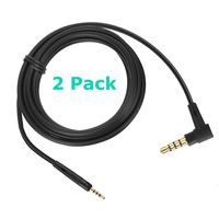 LASMEX Replacement Headphone Aux Cord for Bose QuietComfort 35ii QC35 QC25 AE OE SoundLink SoundTrue Audio-Technica ATH AKG JBL Headphones 59in 3.5mm to 2.5mm Male TRS Audio Cable, 2 Pack