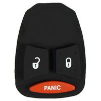 qualitykeylessplus Replacement 3 Button KOB Rubber Pad for Chrysler Dodge Jeep Remote Head Key with Free KEYTAG