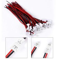 20 Pairs JST 1.25mm Connector, 2 Pin Male & Female Plug with Cable Wire 10cm for RC Helicopter