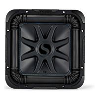 Kicker L7S Solo-Baric 10 Inch 1200 Watt 2 Ohm DVC Square Subwoofer | 44L7S102