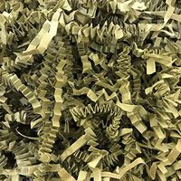 Black Cat Avenue 1 LB Olive Green Crinkle Cut Paper Shred Filler for Gift Wrap and Basket Filler