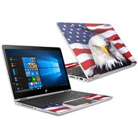 MightySkins Skin Compatible with HP Pavilion x360 15.6" (2018) - America Strong | Protective, Durable, and Unique Vinyl Decal wrap Cover | Easy to Apply, Remove, and Change Styles | Made in The USA